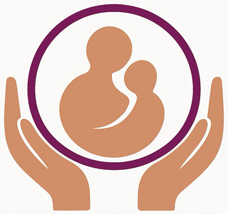 Logo Handikids - Mains protectrices autour d'une famille